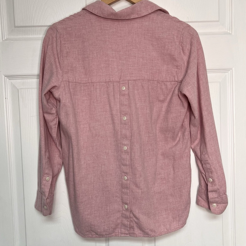 Madewell Womens XS Pink Tunic Back Button Up Classic Gorpcore Cabincore Cozy - Picture 4 of 12